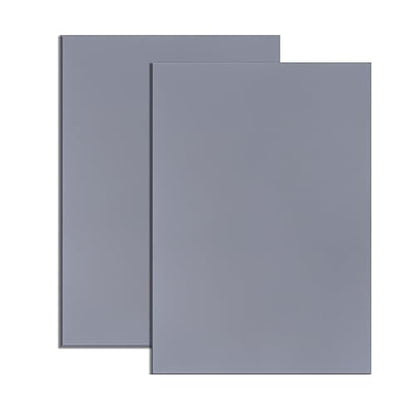 2 PCS Rubber Stamp Sheets for Laser Engraving Machine (Light Gray) - color: Light Gray