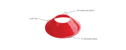 Kwik Goal Mini Disc Cones, Pack of 25 - color: Blue