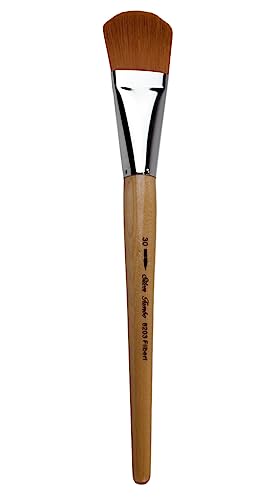 Silver Brush Limited Silver Jumbo Golden Taklon Filbert Brush, Size 30