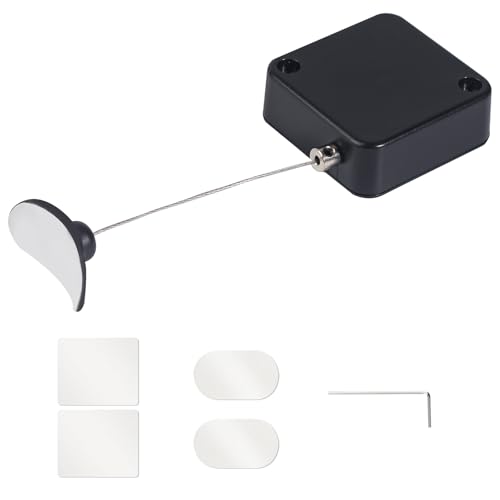 Retractable Remote Control Tether Lock: 6.5 ft Upgraded Pulling Force Security Lanyard Lock with Adjustable Cable Leash Length Clasp for TV Remote Control, Gaming Controller, Tablets Showroom (1 PCS) - style: 1 PCS