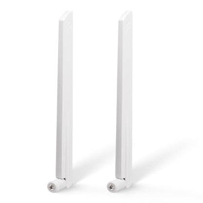 Eightwood Tri-Band WiFi 6E Antenna, RP-SMA Antenna White (2-Pack)