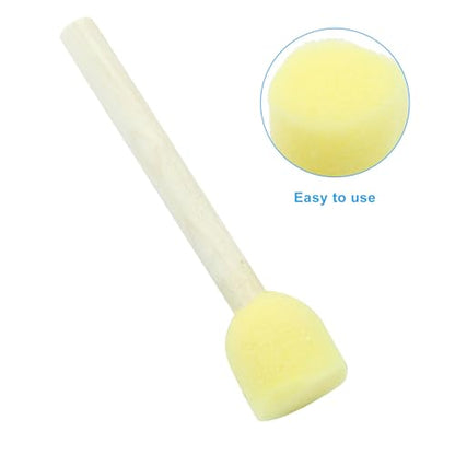 100 Pcs Round Sponge Brush Paint Set, 20mm, 0.8 Inch - style: 100 * 0.8Inch