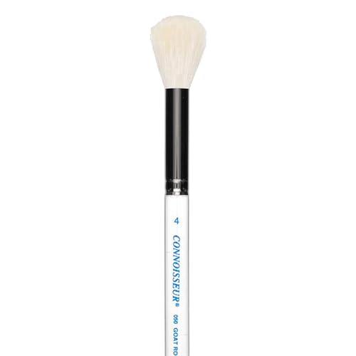 Connoisseur Brush Goat Hair Round Mop #4 - size: #4, style: White Round