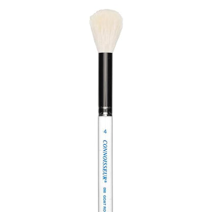 Connoisseur Brush Goat Hair Round Mop #4 - size: #4, style: White Round