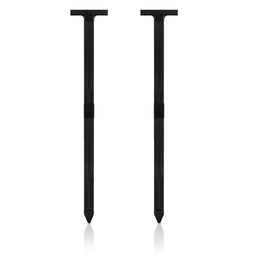 2-Pack Fiberglass Rod Stakes for Yard Signs, 28 Inch Yard Sign Stakes, Suitable for Yard Metal Signs with a Thickness of 7 to 60 mil / 0.2 to 1.5 mm