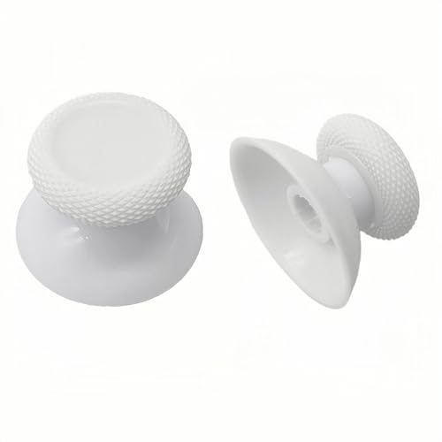 2PCS White Replacement Thumbsticks for Meta Quest 3, Quest 3S Controller, Analog Thumb Sticks for Oculus Quest 2, for Quest Pro - High Precision Design, Durable Material, Tools Included - color: White