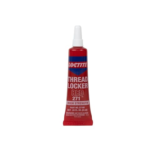 Loctite Threadlocker Red 271 Red, 0.2 fl oz, 12, Tube - size: 12 Pack, style: Red (Permanent)