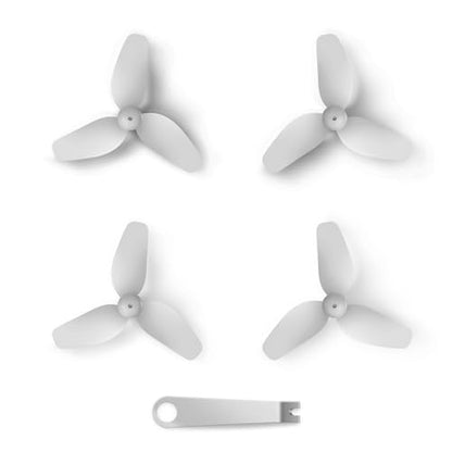 UranHub M10C Mini Drone Propellers - Compatible with M10/M10C Drone, Grey Replacement Propellers with Propeller Remover, 4 PCS (2 Propeller A & 2 Propeller B)