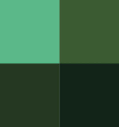 Vallejo - Green Color Set, Game Color, 4 Bottles x 0.6 fl.oz. - style: Green Color Set