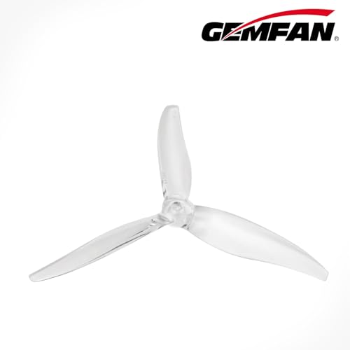 Gemfan Hurricane 51366 MCK Rev3 5.1-Inch 3-Blade PC FPV Props, 10CW + 10CCW