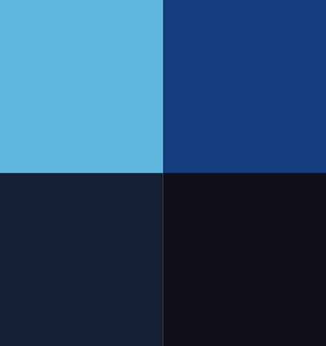 Vallejo - Blue Color Set, Game Color, 4 Bottles x 0.6 fl.oz. - style: Blue Color Set
