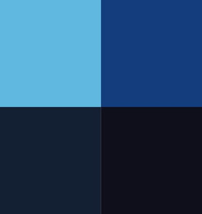 Vallejo - Blue Color Set, Game Color, 4 Bottles x 0.6 fl.oz. - style: Blue Color Set