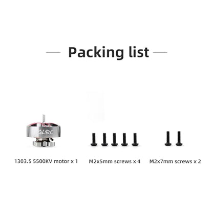 HGLRC Specter 1303.5 5500KV 2-4S Brushless Motor for 2-2.5Inch Tiny Drone and 2-3Inch Toothpick Drone