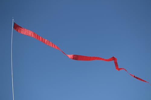 EEZ RV Products 25' Combination Three Colors (Red White Blue) Streamer, Great for RVing, Boondocking, Backyard Windsock