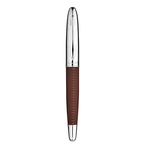 BEILUNER 318 Luxury Pen, Elegant Look,Hand-Stitched Premium Leather-Brown - color: Brown