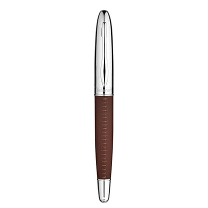 BEILUNER 318 Luxury Pen, Elegant Look,Hand-Stitched Premium Leather-Brown - color: Brown