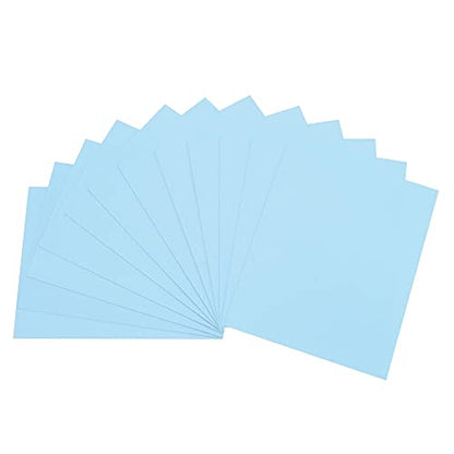 uxcell Light Blue EVA Foam Sheets 11 x 8 inch 1.7mm Thickness for Crafts DIY Projects, 12 Pcs - color: Light Blue