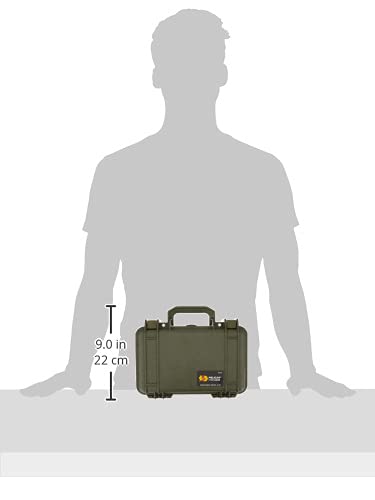 Pelican 1170 Case With Foam (OD Green) - color: OD Green