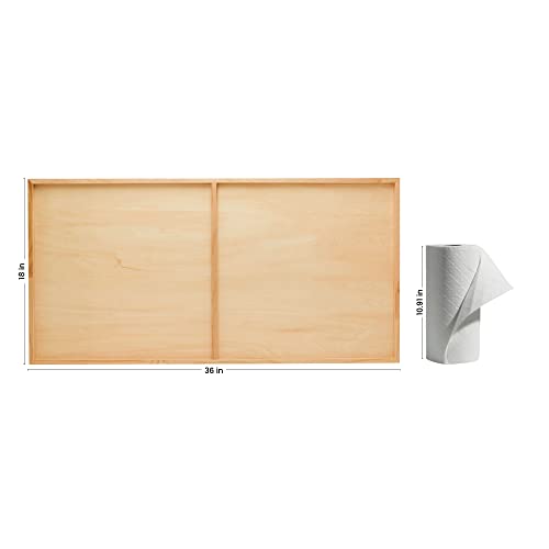 Birch Painting Panel 18 x 36 x 3/4-inch, Large Wood Canvas Boards for Painting, Blank Sign for Wall Art Sets, by Woodpeckers - size: 18 x 36 inches