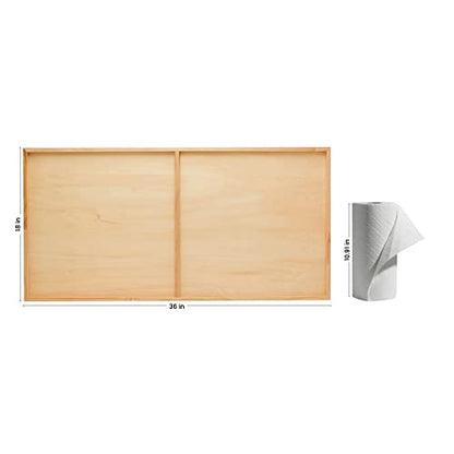 Birch Painting Panel 18 x 36 x 3/4-inch, Large Wood Canvas Boards for Painting, Blank Sign for Wall Art Sets, by Woodpeckers - size: 18 x 36 inches