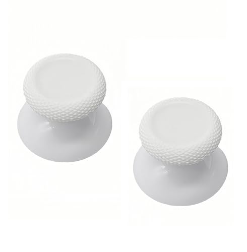 2PCS White Replacement Thumbsticks for Meta Quest 3, Quest 3S Controller, Analog Thumb Sticks for Oculus Quest 2, for Quest Pro - High Precision Design, Durable Material, Tools Included - color: White