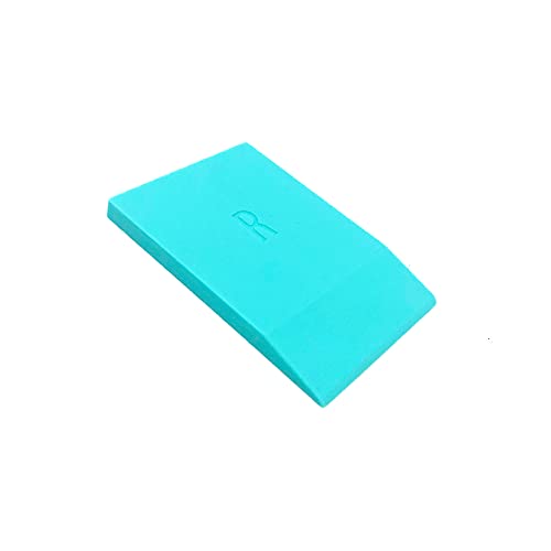 DGAGA 1 Pack of Mini Squeegees, Self Adhesive Silk Screen Stencil Squeegee Turquoise Silicone Screen Printing Tools for Applying Mesh Stencils Ink or Chalk Paste Scraper - color: 1pcs