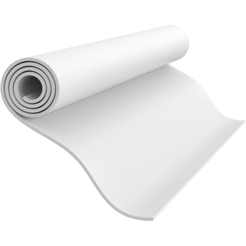 Foam Craft Sheets, 38x100CM EVA Foam Roll, 5MM White DIY Handcraft Sheets - color: WHITE-15x39in-5MM