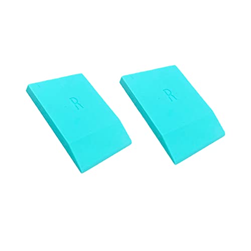 DGAGA 2 Pack of Mini Squeegees, Self Adhesive Silk Screen Stencil Squeegee Turquoise Silicone Screen Printing Tools for Applying Mesh Stencils Ink or Chalk Paste Scraper - color: 2pcs