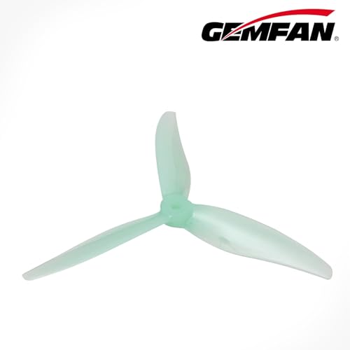Gemfan Hurricane 51366 MCK Rev3 5.1-Inch 3-Blade PC FPV Props, 10CW + 10CCW