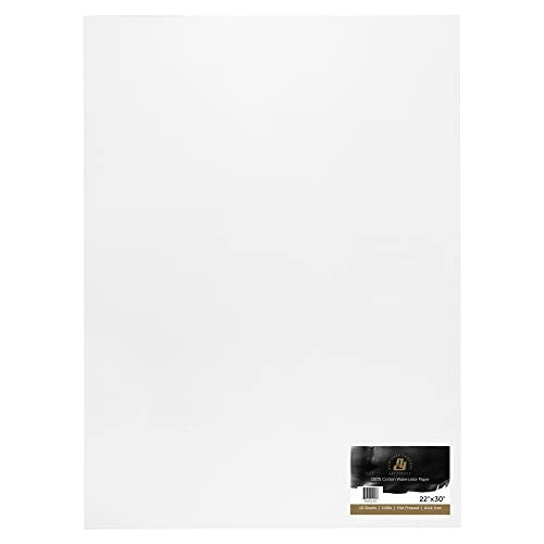 New York Central Watercolor Paper, 140 lb. Cold Press - 22"x30" 10 Sheets - size: 22"x30"