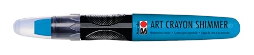 Marabu Art Crayon Shimmer Bundle – 9 Radiant Colors, Watercolor Crayons for Stunning Effects & Blended Artwork