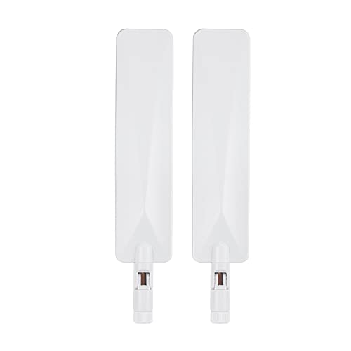 Bingfu 4G LTE SMA Male Cellular Router Camera White Antenna Replacement - color: 2-Pack Panel Antenna - White