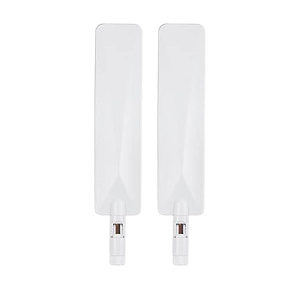 Bingfu 4G LTE SMA Male Cellular Router Camera White Antenna Replacement - color: 2-Pack Panel Antenna - White