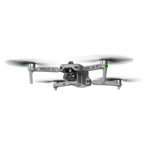DCX Volo X EZ AI Drones – Drones with Camera for Adults 4k AI-Assisted Flight Control – FAA Approved Drone 4k Camera, 360° Obstacle Avoidance, U.S. Support – Beginner Drone for Adults