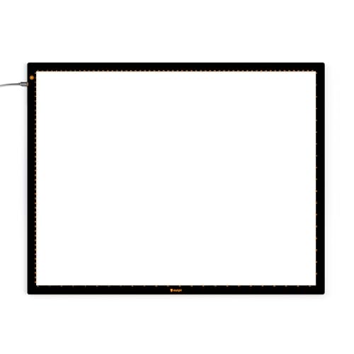 Daylight Wafer 3 Light Pad (A2+) Dimmable with Memory Function, Perfect for Tracing, Sketching, Scrapbooking and Other Craft Projects,18X23.5 inches, Black - style: Wafer3 (A2+)