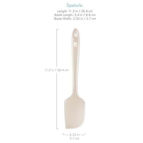 DI ORO Large Silicone Spatula - 600F Heat Resistant, Clay - color: Clay