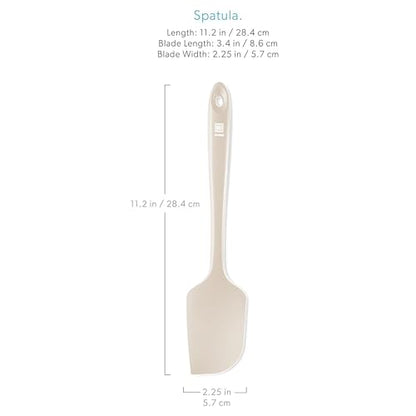 DI ORO Large Silicone Spatula - 600F Heat Resistant, Clay - color: Clay