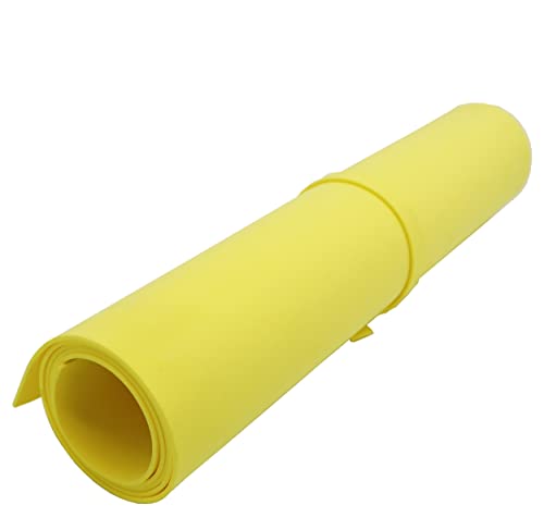 OISAKLD EVA Foam 2mm-10mm 13.7"×39" Craft Foam Sheet 74 kg/m³ Cosplay Foam for Craft Model Cosplay 2mm - color: Yellow, size: 2mm -Thickness