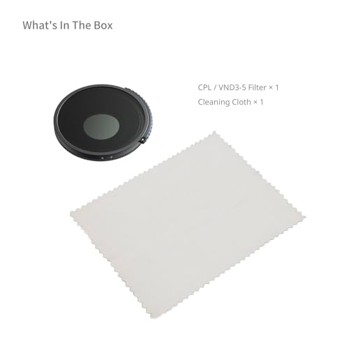 SmallRig 2-in-1 CPL/VND 3-5 Filter for DJI Osmo Action 6-5894 - style: 2-in-1 Filter: VND 3-5 / CPL