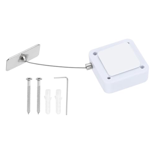 PATIKIL Retractable Remote Control Cable Tether 4.9ft /1.5M, White 1 Set - color: White, size: 4.9ft /1.5m