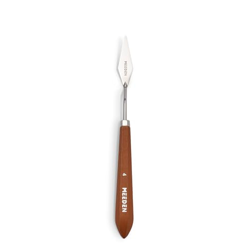 MEEDEN Artist Spatula Palette Knife: 8.86" Flexible Stainless Steel, #4 - style: #4