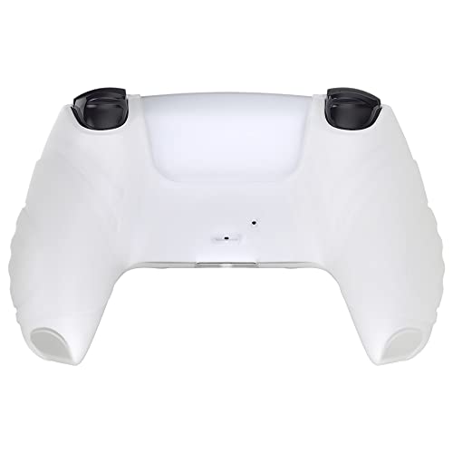 eXtremeRate PlayVital Glow in Dark - Green Guardian Edition Ergonomic Soft Anti-Slip Controller Silicone Case Cover for ps5, Rubber Protector Skins with Joystick Caps for ps5 Controller - color: Glow in Dark Green