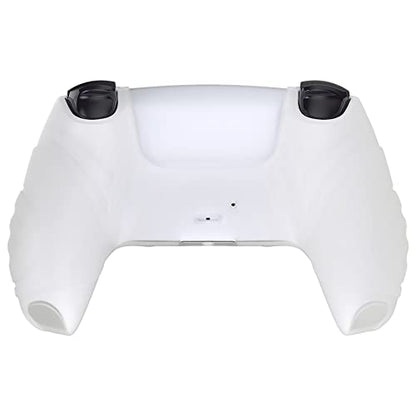 eXtremeRate PlayVital Glow in Dark - Green Guardian Edition Ergonomic Soft Anti-Slip Controller Silicone Case Cover for ps5, Rubber Protector Skins with Joystick Caps for ps5 Controller - color: Glow in Dark Green