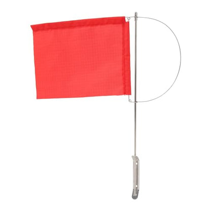 Red Wind Indicator Flag for Marine Mast - Stainless Steel Sailboat Wind Direction Flag - size: 185*135mm(7972SM)