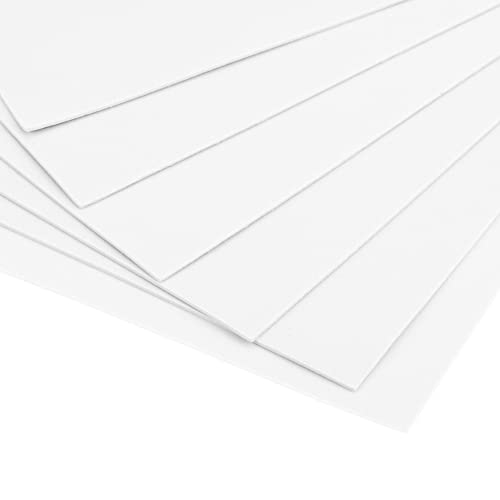 uxcell White EVA Foam Sheets 11 x 8 inch 1.7mm Thickness for Crafts DIY Projects, 12 Pcs - color: White