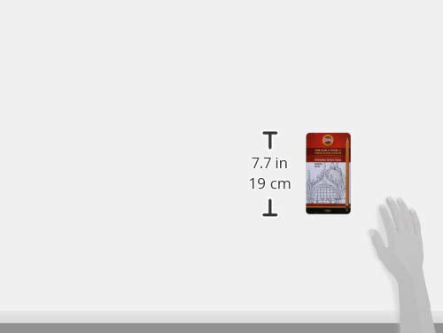 Koh-I-Noor Toison d'Or Graphite Pencil Graphics Set, 5B-5H Degrees, 12 Pencils Per Tin, 1 Each (FA1502/111.G)