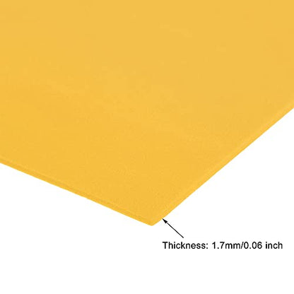 uxcell Yellow EVA Foam Sheets 11 x 8 inch 1.7mm Thickness for Crafts DIY Projects, 12 Pcs - color: Yellow