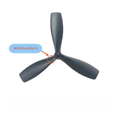 4pcs AB Propeller Blades 45-75mm Mini Drone Propellers, Compatible with Drones, Gliders, and Foam Aircraft (Three-Blade Propeller) - style: Three-blade propeller