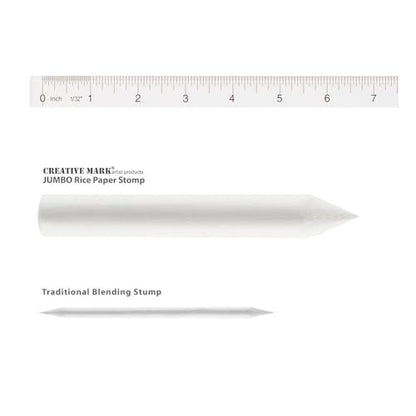 Creative Mark Blending Stumps - Solid Double-Ended Blending Stumps for Blending Charcoal, Pencils, Pastels, and More! - [Size # 2-12 Count] - size: Size # 2 - 12 Pack