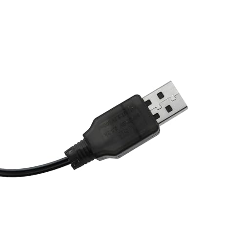 3PCS Black USB Charging Cable JST Plug 3.7V USB Lithium Battery Charger for RC Aircraft Helicopter Toy Accessory